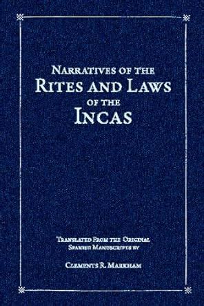 Narratives of the Rites and Laws of the Incas : Amazon.in: Books