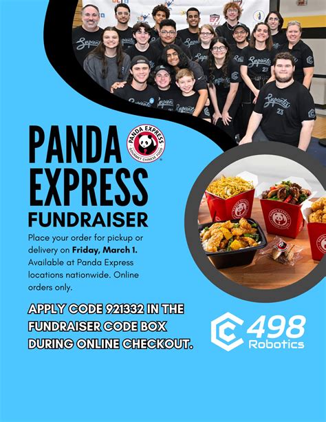 FRC Team 498 Panda Express Fundraiser - Fundraising - Chief Delphi