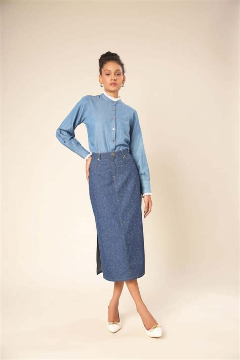 Street Stroll Denim Skirt – Nynaeve