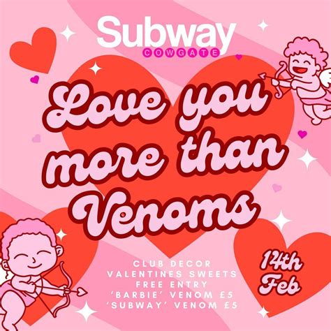 ? LOVE YOU MORE THAN VENOMS! Valentines Party ?? ?, 69 Cowgate ...