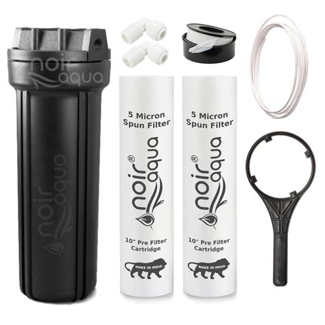 Noir Aqua Pre Filter Assembly Kit With 2 Spun Filters Candles, Spanner ...