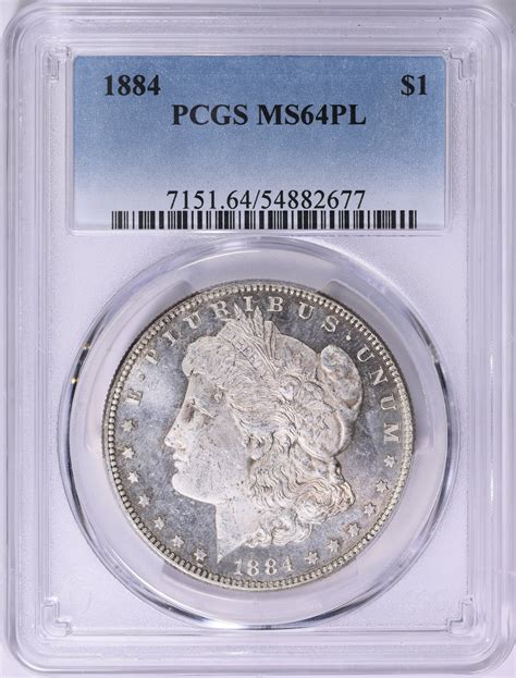 1884 Morgan Silver Dollar PCGS MS-64 PL (Item 1827846 ...