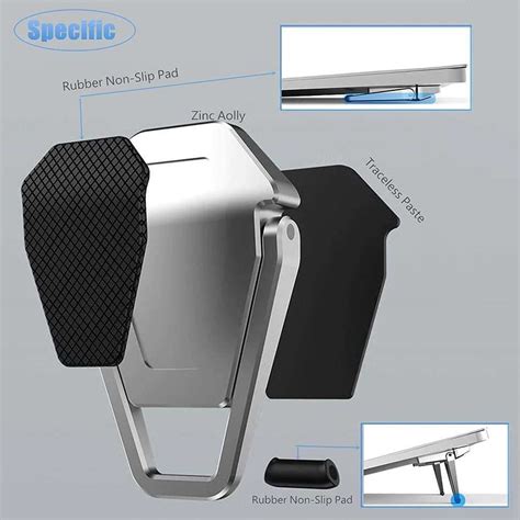 GADGET DEALS 2 Pcs Premium Metal Folding Portable Laptop Stand Tabletop ...