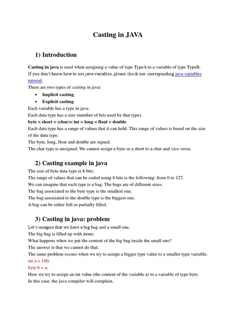 Image result for Learn Coding Java Casting