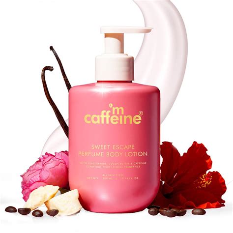 Buy mCaffeine Sweet Escape Perfume Winter Body Lotion, Niacinamide ...