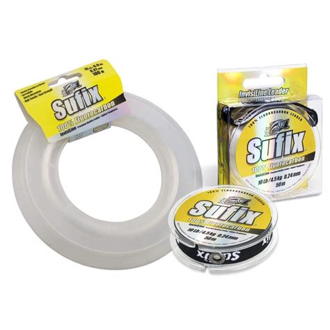 Sufix 100% Fluorocarbon Invisiline Leader | 20Mt / 22Yd | Clear
