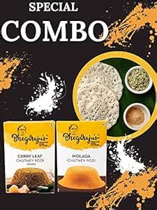 Bhogarajus Chutney Powder/Podi with Curry Leaf With Garlic Chutney Podi ...