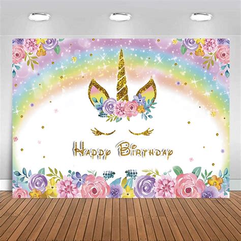 MEHOWON Unicorn Birthday Decorations for Girls, Rainbow India | Ubuy
