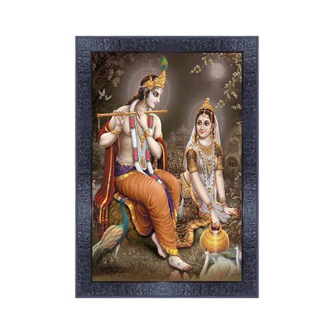 pnf Poster And Frames Radha Krishna Framed Wall Painting | For Living ...