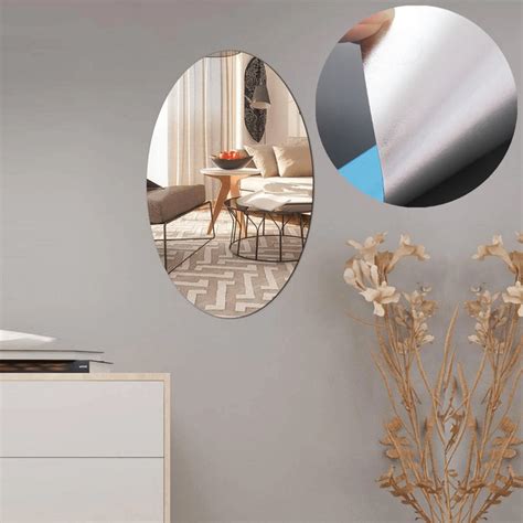 1727 Adhesive Bathroom Mirror Wall - DeoDap