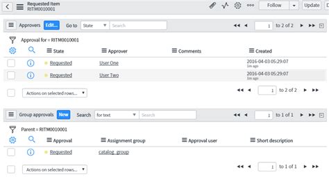 Image result for ServiceNow Approval Request