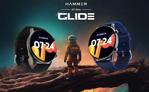 HAMMER Glide 1.43" AMOLED Round Dial Smart Watch with Calling Function ...