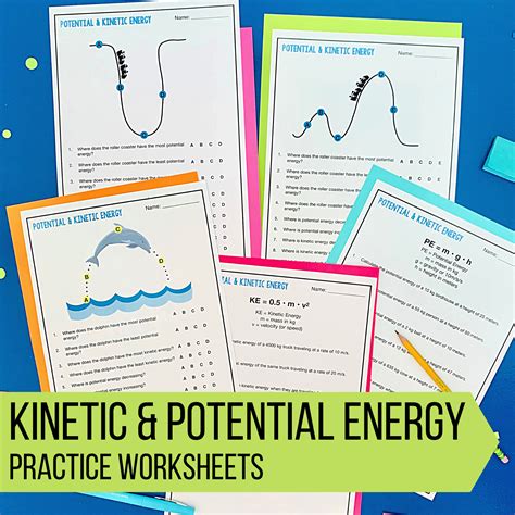 Image result for Kinetic Energy Worksheet Answer Key