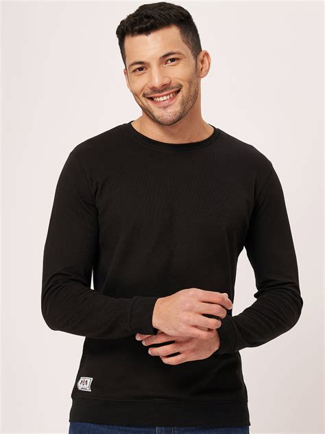 Buy Cotton Round Neck Full Sleeve T-shirt Men | ZU Clothing