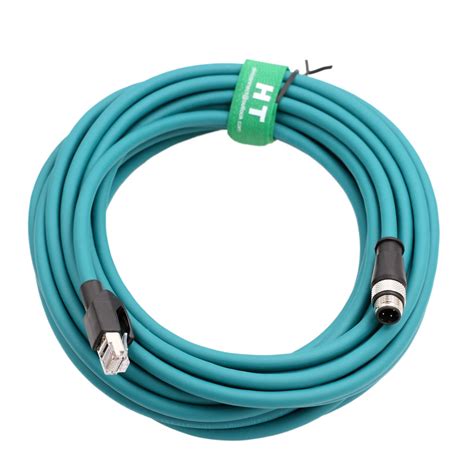 HangTon Industrial Ethernet M12 4 Pin D Code RJ45 CAT5e Shielded Cable ...