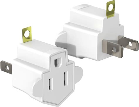 Amazon.com: MeasuPro 3-Prong to 2-Prong Grounding Adapter Plug - 4 ...