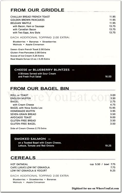 Cafe Luka Restaurant in NEW YORK / Menus & Photos