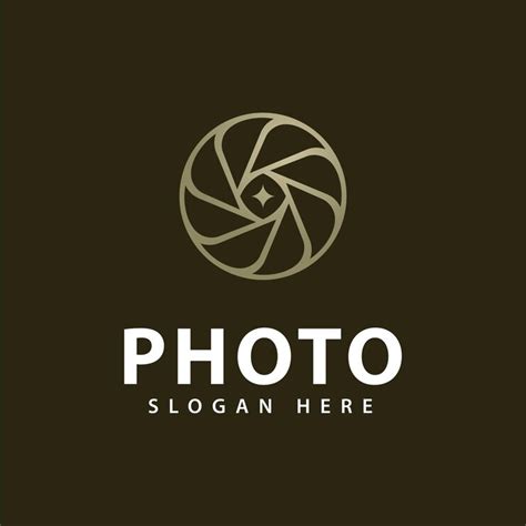 Photo studio simple logo design template | Premium Vector