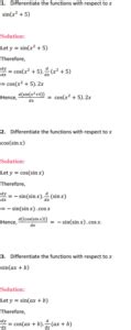 Class 12 Maths Continuity and Defferential Exercise 5.2 的图像结果