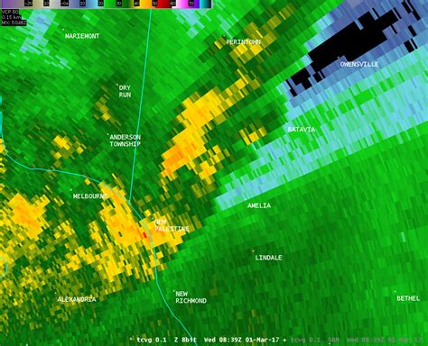 Tornado near Amelia, Ohio