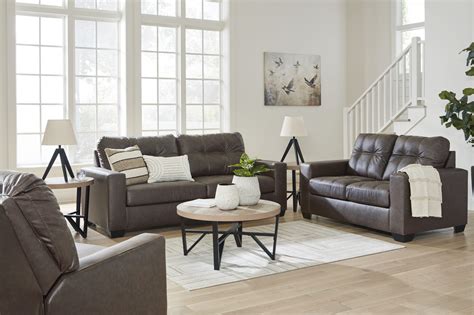 Barlin Mills Umber Sofa, Loveseat and Recliner | A+ Rentals