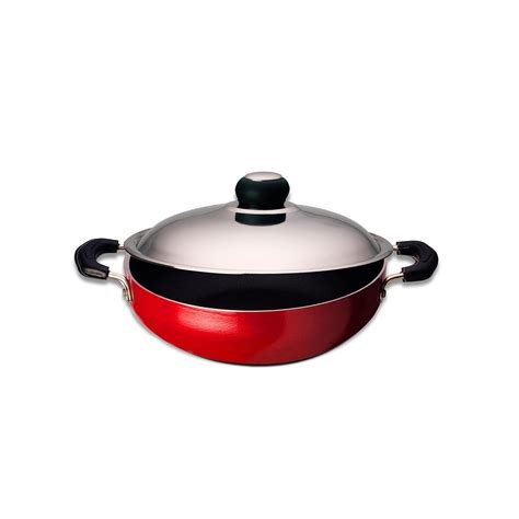 MACclite Non-Stick Alpha + Induction Base Kadai 24cm Dia/2.5 Liters ...