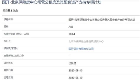 北京保障性住房建设10.64亿元资产支持ABS已获上交所受理-资讯-北京-中国网地产
