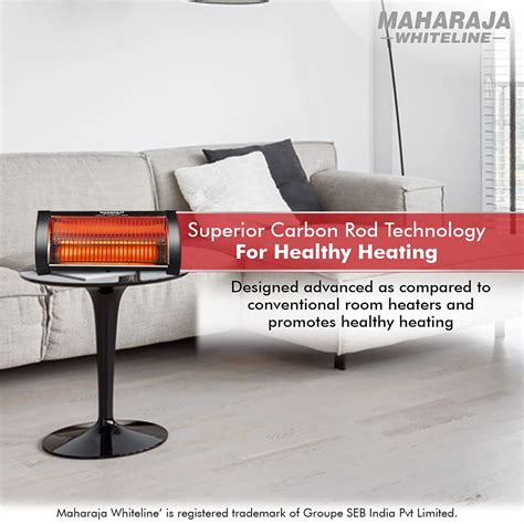 Buy Maharaja Whiteline Nano Carbon 500 Watts Carbon Room Heater (Low ...