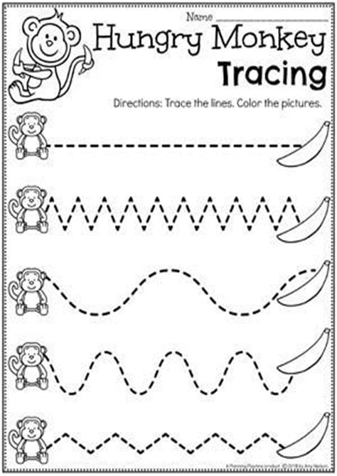 20 Kindergarten Line Tracing Worksheets – Printable PDF Template