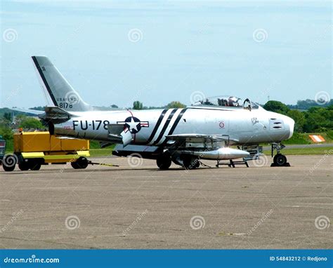 F-86 sabre jet fighter editorial photography. Image of usaf - 54843212