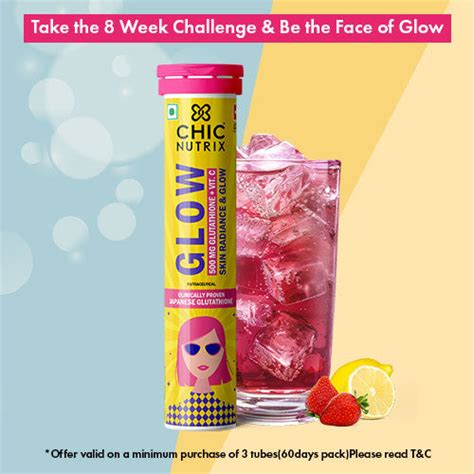 Chicnutrix Glow Skin Tablet With 500mg Glutathione & Vitamin C