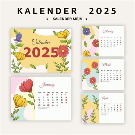 Jual Kalender Meja Duduk 2025 Monthly Planner Motif Bunga - Kota Bekasi ...
