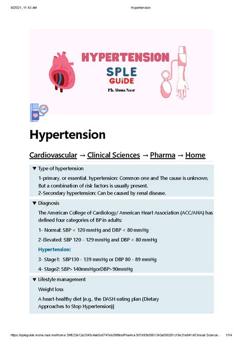 Hypertension - Hypertension Cardiovascular → Clinical Sciences → Pharma ...