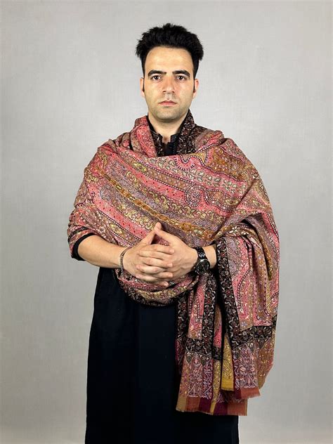 Pashmina Men's Handloom Kalamkari Shawl – Royal Pashminas