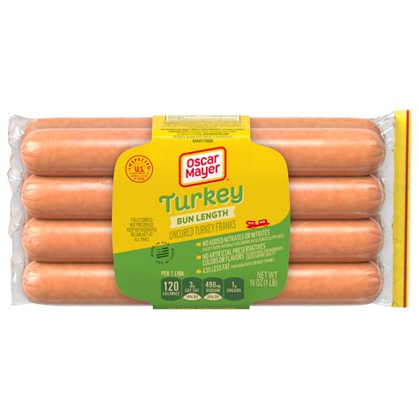 Oscar Mayer Bun Length Turkey Franks 453g | Villa Market