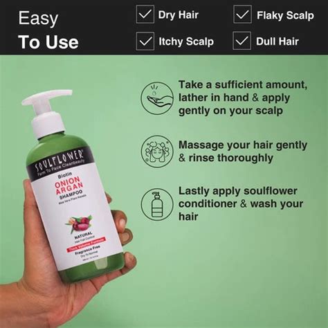 Best Shampoo for Hair Fall – Biotin & Onion Formula – Soulflower.in