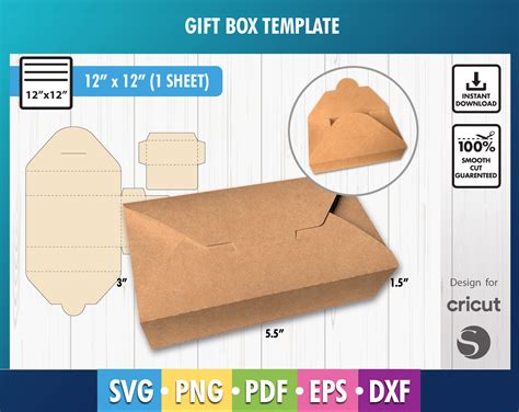 Image result for Rectangle Box Template 12X12