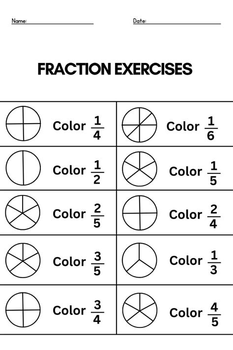 Image result for Fraction Exercises