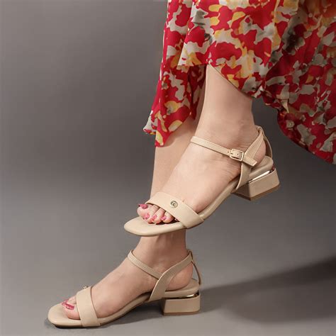 Women's Party Block Heel Sandals with Buckles – Carlton London Online