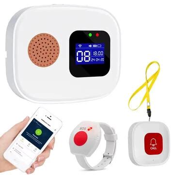 Tuya WiFi SOS Wireless Caregiver Pager Call Button System Emergency ...