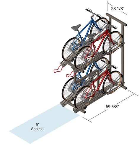 Bike parking layout and design dimensions – Artofit