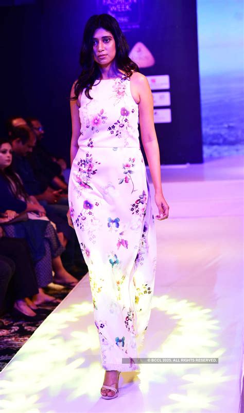 Aanchal Munjal and Sana Althaf walk the ramp at an International ...
