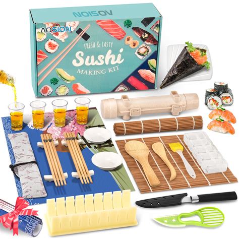 Amazon.com | AOSION Sushi Making Kit- Premium Sushi Making Kit for ...