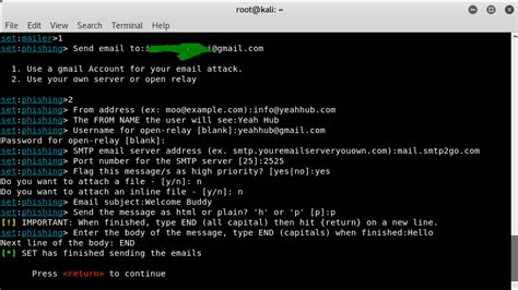 Send Fake Mail using SETOOLKIT [Kali Linux] - Yeah Hub