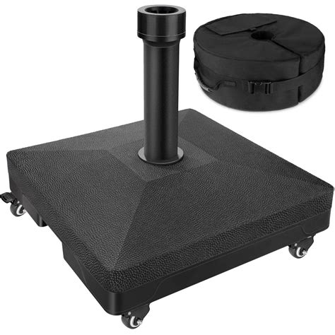 Umbrella Base With Wheels Patio Rolling Umbrella Stand With Weight ...