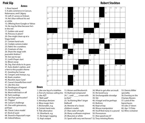 Free Easy Printable Crossword Puzzles For Adults - Find the Perfect ...