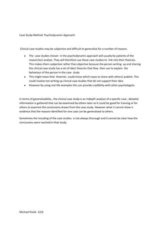 Image result for Psychodynamic Case Formulation Example