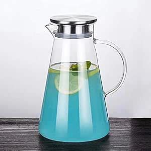 Buy Soduku Italian Premium 1.8 Liter Glass Jug for Water with Lid ...