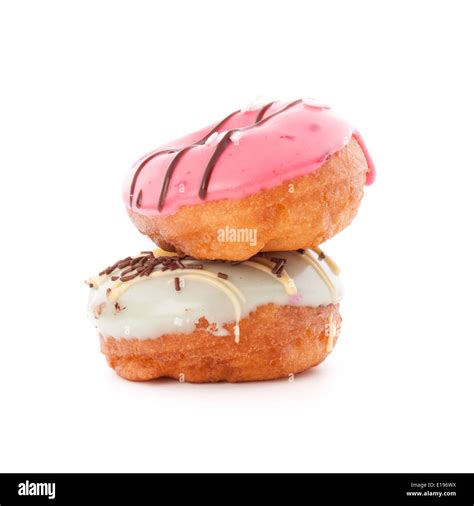 doughnut or donut isolated on white background cutout Stock Photo - Alamy