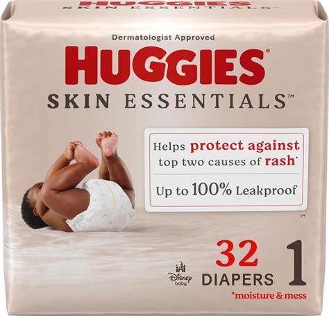 Huggies Size 1 Diapers, Skin Essentials Baby Diapers, Size 1 (8-14 lbs ...